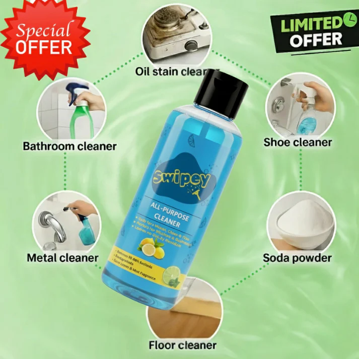 Swipey Shine - India’s No.1 All-Purpose Cleaner (Buy 1 Get 3 Free)